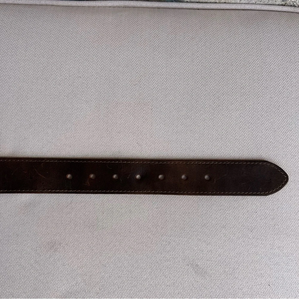 Levi's Men's Genuine Distressed Leather‎ Heavy Roller Buckle Brown Belt M 34/36